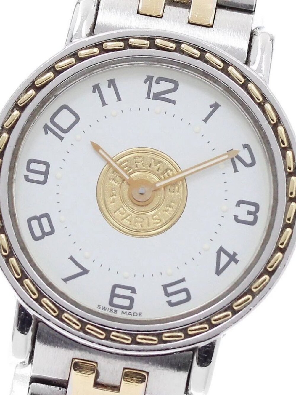 HERMES Serie SE4.220 white Dial Quartz Ladies Watch